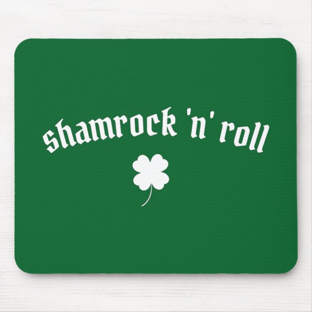 Alfombrilla De Ratón Shamrock and roll Día de San Patricio (Frente)