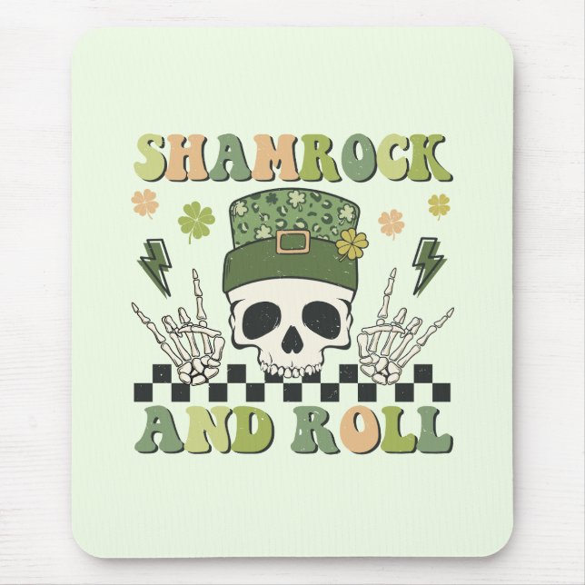 Alfombrilla De Ratón Shamrock and Roll - Skeleton Clover (Frente)