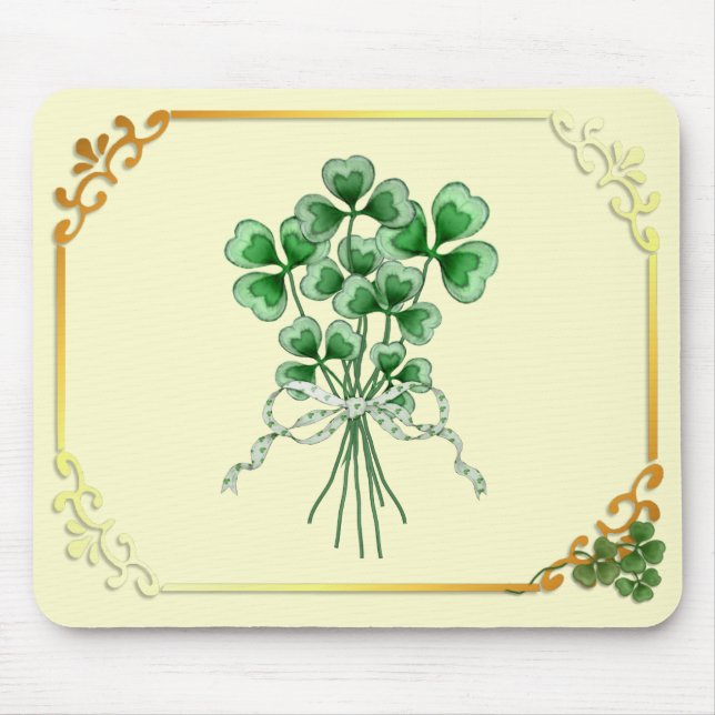 Alfombrilla De Ratón Shamrock Bouquet (Frente)