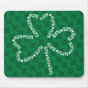 Alfombrilla De Ratón Shamrock de texto flauto