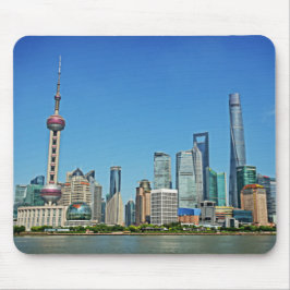 Alfombrilla De Ratón Shanghai, China - Vista desde el Bund - Mousepad