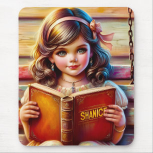 Alfombrilla De Ratón SHANICE ~ Dulce Chica Vintage Lecturas Libros ~ Mo