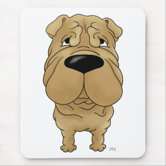 Alfombrilla De Ratón Shar-Pei - nariz grande y extremo