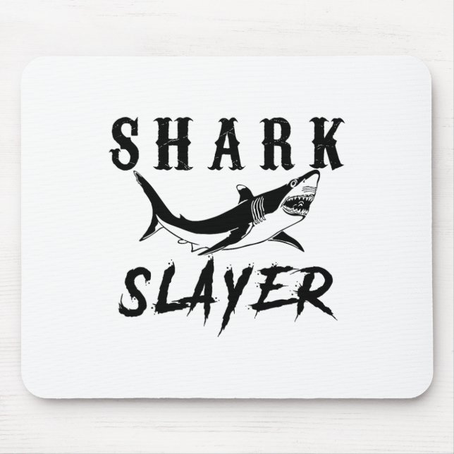 Alfombrilla De Ratón Shark Slayer Shark Fishing And Salt Water Anglers  (Frente)