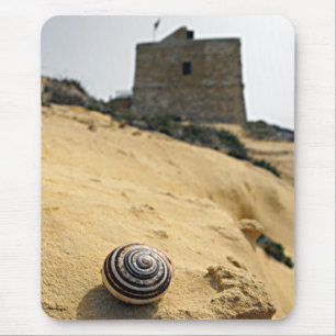 Alfombrilla De Ratón Shell, arena y torre