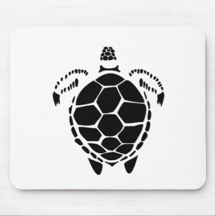Alfombrilla De Ratón Shell de tortuga del mar Negro