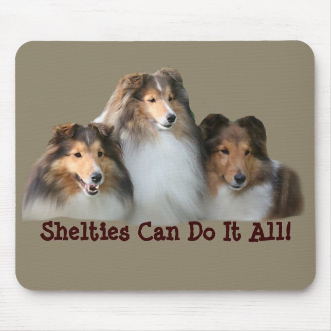 Alfombrilla De Ratón Sheltie Mousepad (Frente)