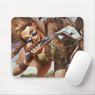 Alfombrilla De Ratón Sheriff Gaming Mousepad   Motocicleta Guay Rider P
