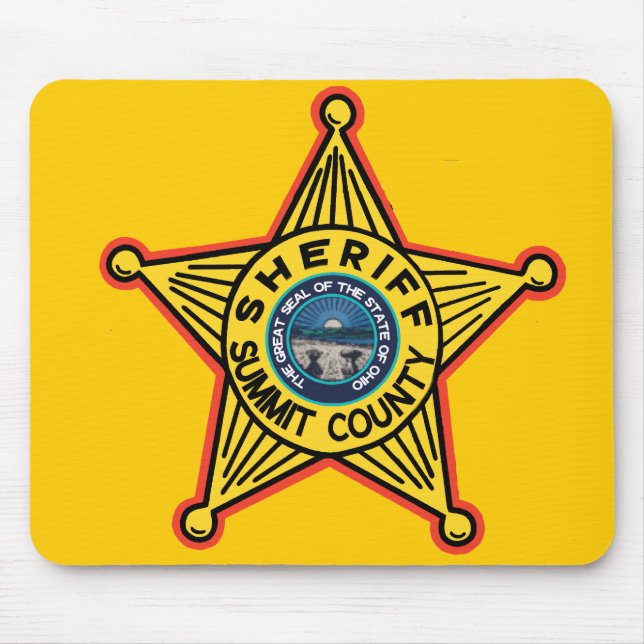 Alfombrilla De Ratón Sheriff Mousepad. del condado de Summit Ohio (Frente)