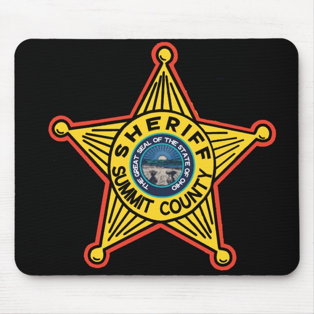Alfombrilla De Ratón Sheriff Mousepad. del condado de Summit Ohio (Frente)