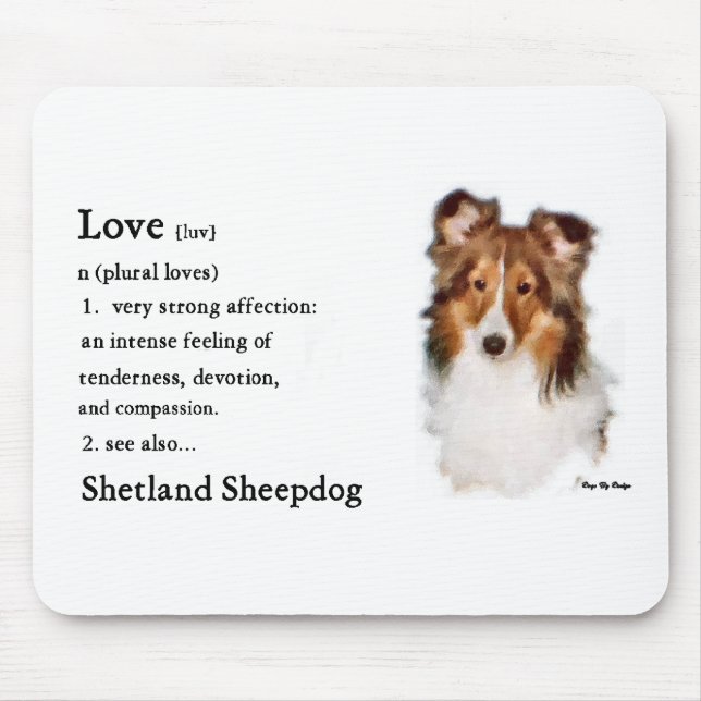 Alfombrilla De Ratón Shetland Sheepdog Sheltie Gifts (Frente)