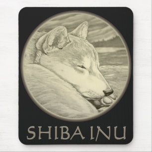 Alfombrilla De Ratón Shiba Inu Mousepad obsequios a antiguos perros lob