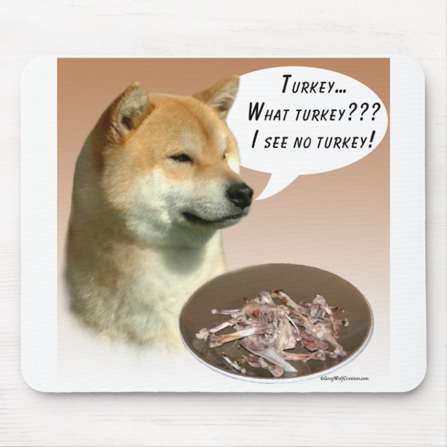 Alfombrilla De Ratón Shiba Inu Turquía (Frente)