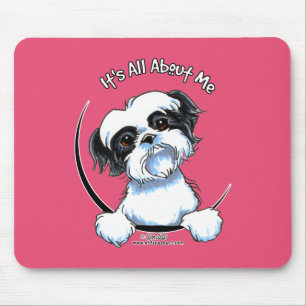 Alfombrilla De Ratón Shih negro/blanco Tzu IAAM