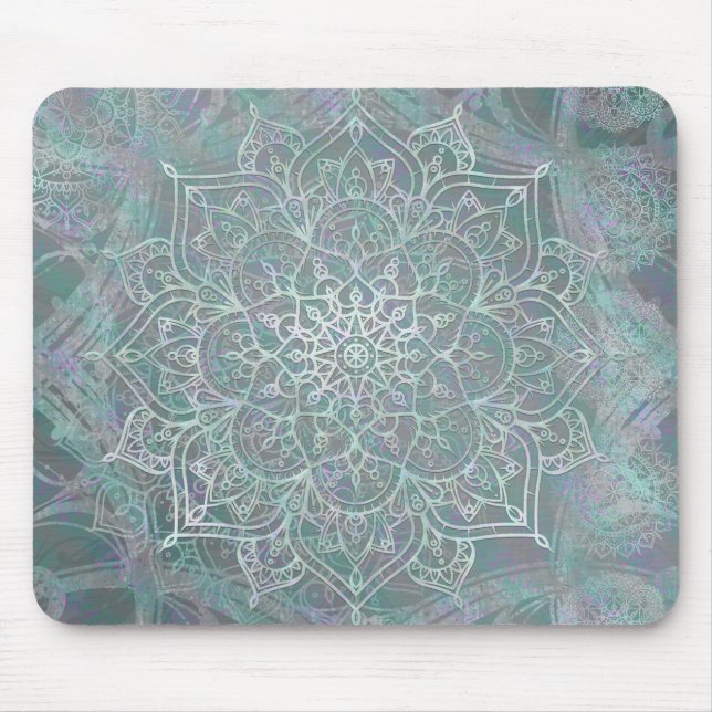 Alfombrilla De Ratón Shimmer irlandés Mandala Boho Moda (Frente)