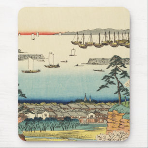 Alfombrilla De Ratón Shinagawa, Japón: Impresión de Woodblock del