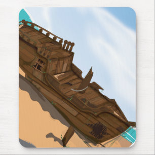 Alfombrilla De Ratón Shipwreck con playas