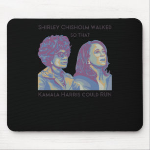 Alfombrilla De Ratón Shirley Caminó Para Que Kamala Pudiera Correr Retr