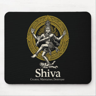 Alfombrilla De Ratón Shiva Creador Preservador Destructor Nataraja Hind