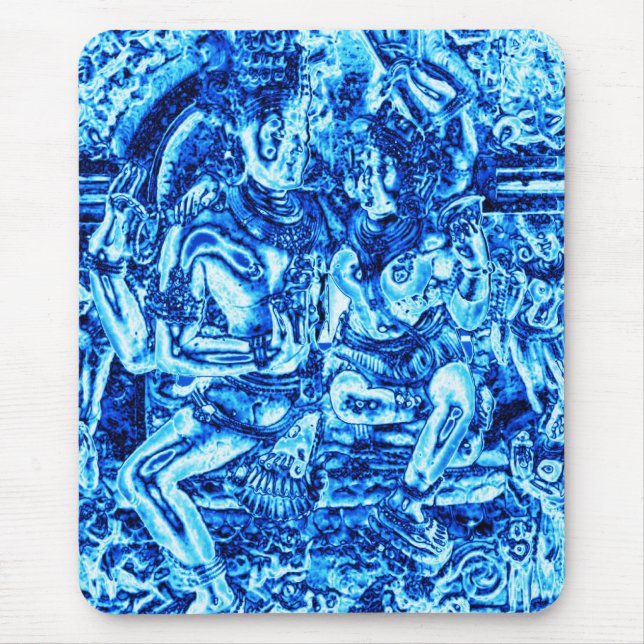 Alfombrilla De Ratón Shiva y abrazo de Shakti (Frente)