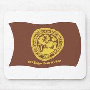 Alfombrilla De Ratón Shoshone Bannock Tribes Bannock Bandera Mousepad