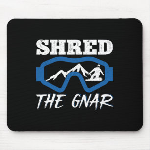 Alfombrilla De Ratón Shred Gnar Snowboard Snowboard Snowboard