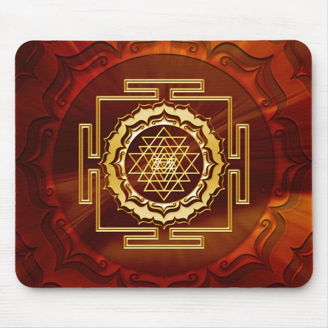 Alfombrilla De Ratón Shri Yantra - Conductor cósmico de energía (Frente)