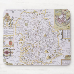 Alfombrilla De Ratón Shropshyre, grabado por Jodocus Hondius