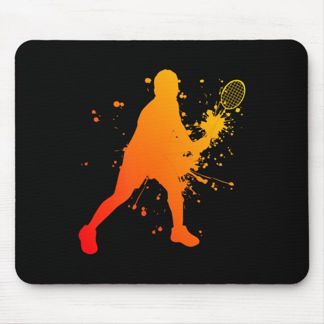 Alfombrilla De Ratón Shuttle Womens Badminton Player Mens Squash  (Frente)