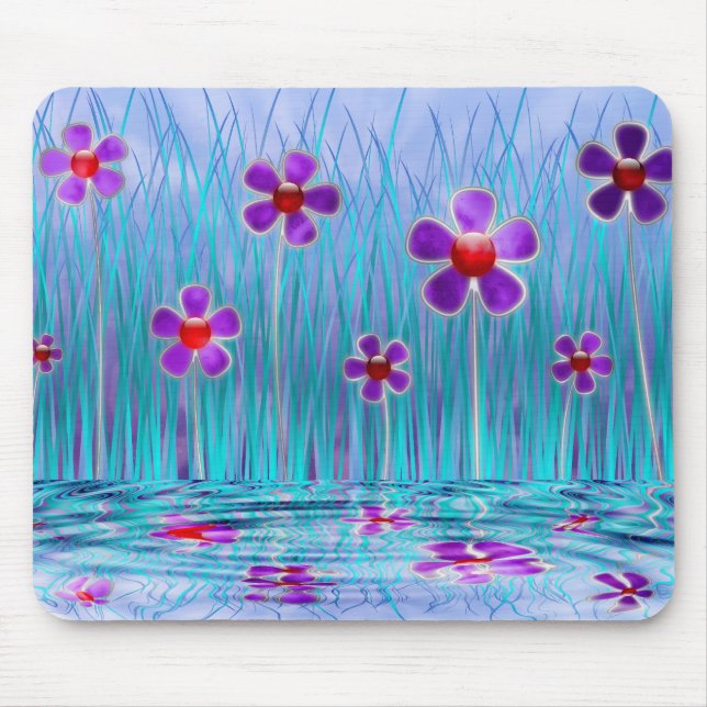 Alfombrilla De Ratón Shy Daisies Mousepad (Frente)