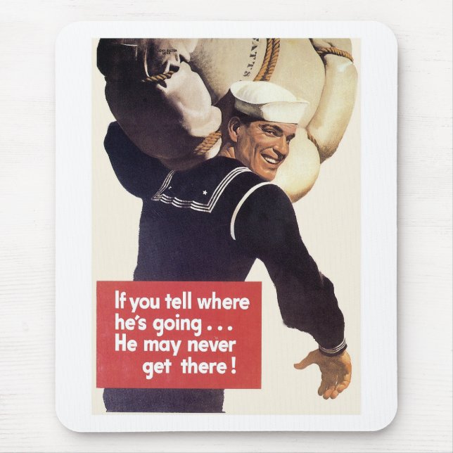 Alfombrilla De Ratón Si le dices a dónde va (Frente)