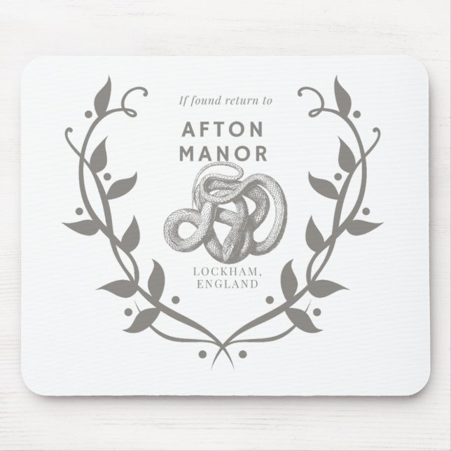 Alfombrilla De Ratón Si se encuentra, vuelva a Afton Manor (Frente)