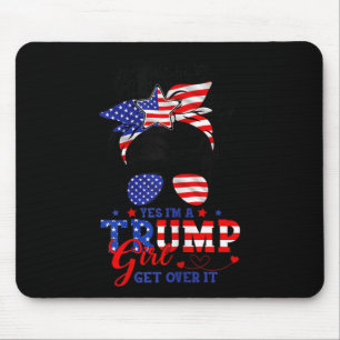 Alfombrilla De Ratón Sí, Soy Chica De Trump, Y Apoya Al Chica Trump.