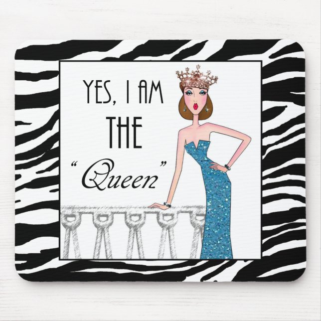 Alfombrilla De Ratón Sí, soy la "Reina" (Frente)