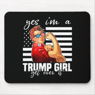 Alfombrilla De Ratón Sí, soy un Chica de Trump, supere a Trump 2024