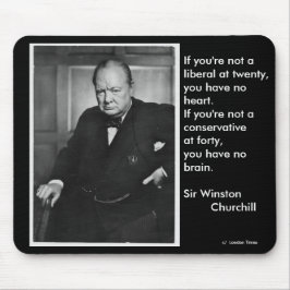 Alfombrilla De Ratón Si usted no es un liberal en veinte…