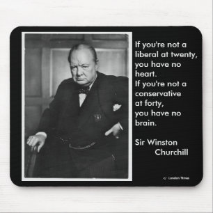 Alfombrilla De Ratón Si usted no es un liberal en veinte…
