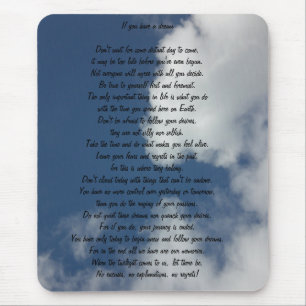 Alfombrilla De Ratón Si usted tiene un sueño