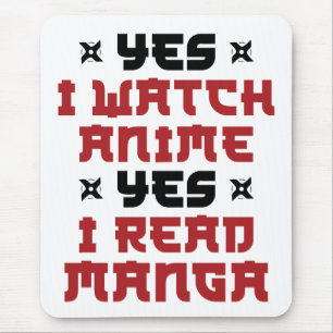 Alfombrilla De Ratón Sí, veo a Anime Sí Leí Manga
