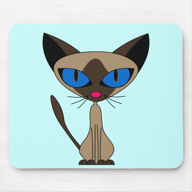 Alfombrilla De Ratón Siamés si usted por favor - Mousepad (Frente)