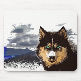 Alfombrilla De Ratón Siberian Husky Mouse Pad