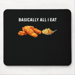 Alfombrilla De Ratón Sically Todo lo que Como son Tenders de Pollo Mac 