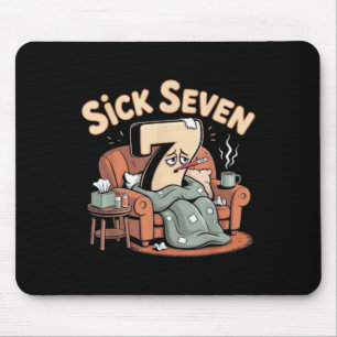 Alfombrilla De Ratón Sick Seven 67 Halloween Seis Siete Disfraz Diverti