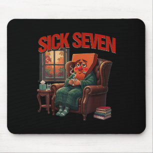 Alfombrilla De Ratón Sick Seven 67 Meme Disfraz de Halloween Divertido