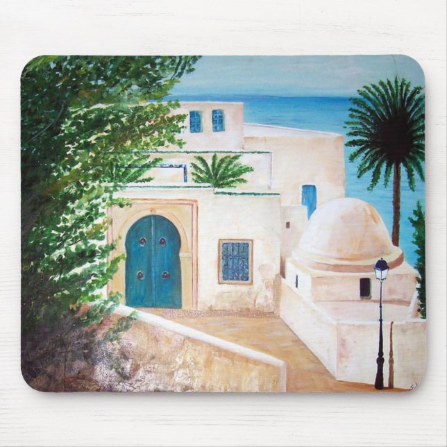 Alfombrilla De Ratón "Sidi Bou dijo, mousepad de Túnez" (Frente)