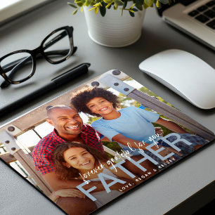 Alfombrilla De Ratón Siempre Agradecido Por Usted Padre Photo Keepsake