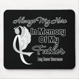 Alfombrilla De Ratón Siempre mi héroe en memoria padre - Cáncer de pulm