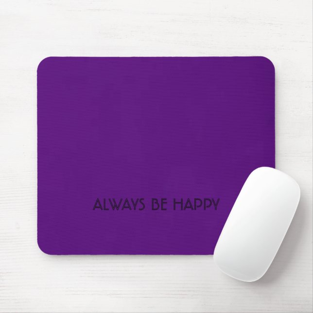 Alfombrilla De Ratón Siempre sé feliz Mousepad - Usa tu sonrisa (Con ratón)