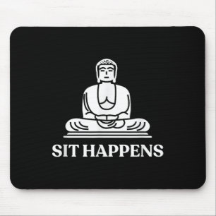 Alfombrilla De Ratón ¡Siéntate! Gracioso Yoga Buddha Gym Gift