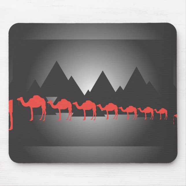 Alfombrilla De Ratón Siete camellos, siete camellos (Frente)